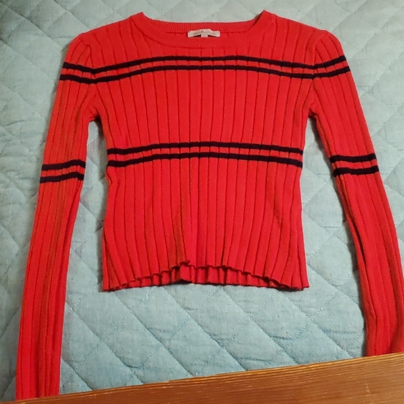 Charlotte Russe Tops - (3 for $15)RED Long Sleeved Crop Top